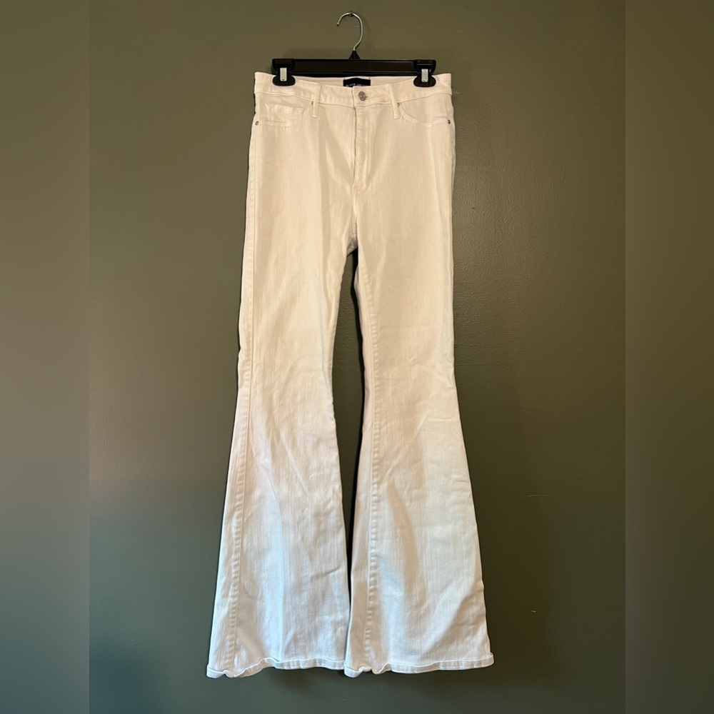 Black Orchid Grace Flare Jeans in Snow White Size 29